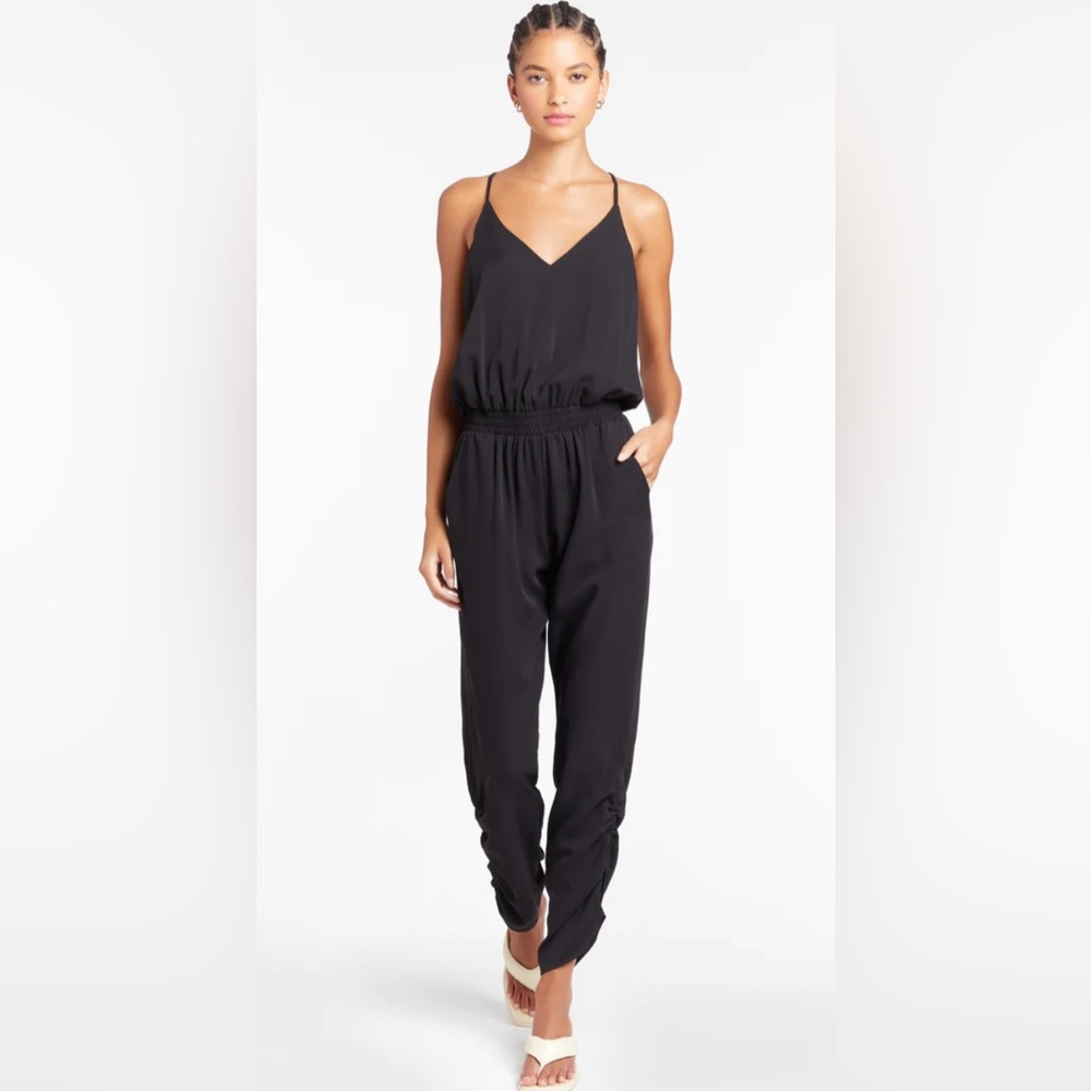 Amanda Uprichard Lowell jumpsuit size small in black